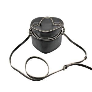 B0 NWT MARGE SHERWOOD HEART TOTE Black Camera Shoulder Bag $278